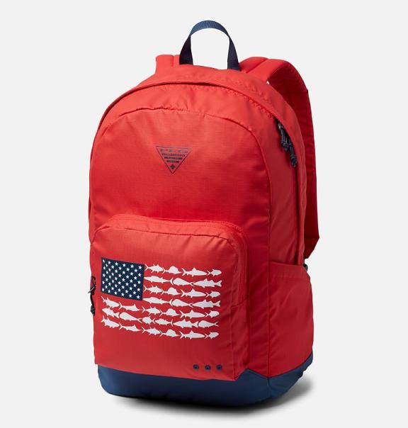 Columbia PFG Zigzag 22L Backpacks Boys Red Blue USA (US1512346)